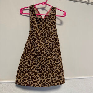 Girls Gymboree Leopard Print Casual Dress 18-24 Months Brown New NWT bloomers